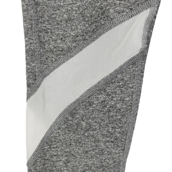 Aerie Leggings Gray Mesh Panel Workout Yoga Pants Activewear - Picture 2 of 8